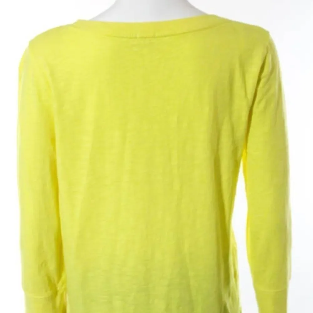 J. Crew Bright Yellow LS Cotton Shirt Sz. Small